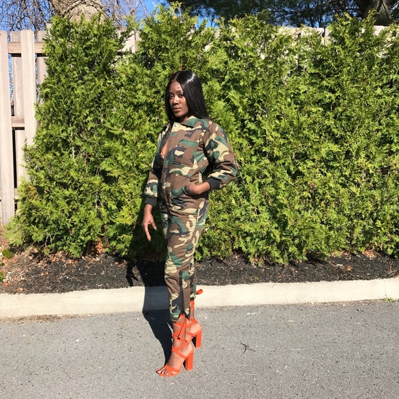 Plugged NYC Other - Camo Jumpsuit